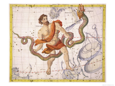 Ophiuchus and Serpens,by Sir James Thornhill
