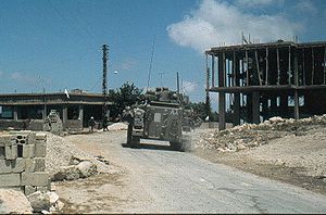 Wikipedia photo: Israeli troops in South Lebanon, June, 1982