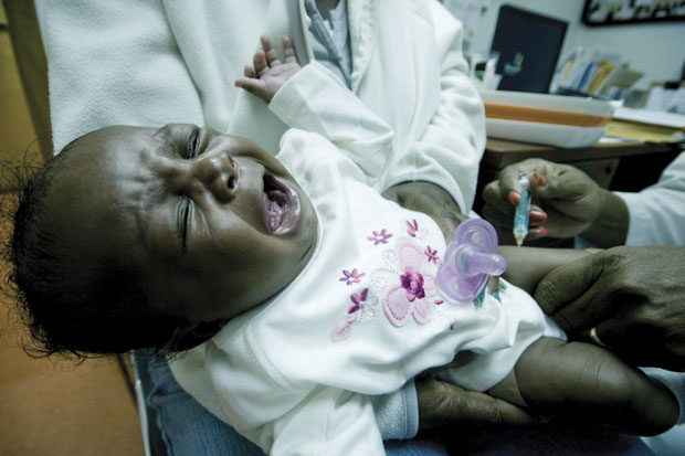 Photo Credit: Christopher Parks; Description: crying baby