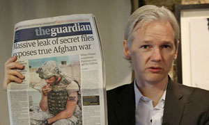 Guardian photo of Julian Assange, the founder of Wikileaks, explains why he decided to publish thousands of secret US files on the war in Afghanistan