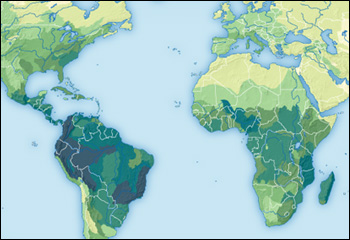 Nature Conservancy map: Explore maps that show the diversity of bird, animal and plant species populations, which are among 80 that scientists have produced for a comprehensive look at the planet's eco-regions.