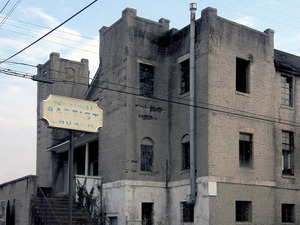 Photo credit: Dystopos/via Flickr; Description: The 32nd Street Baptist Church in Birmingham, Ala., was one of 24 church foreclosures in 2008. 