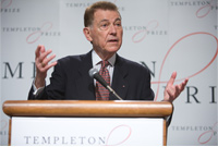 March 25, 2010, Templeton Prize 2010 Laureate Professor Francisco J. Ayala at the Templeton Prize news conference, National Academy of Sciences, Washington, D.C. (Photo Credit: Mark Finkenstaedt) 