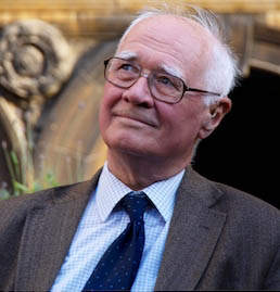 Credit:  Julia Vitullo-Martin; Description: John Polkinghorne in Cambridge