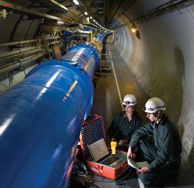 Physics World photograph of Hadron Collider