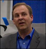 Photo credit: MinnPost/Terry Gydesen; Description: Lieut. Gov. candidate Matt Entenza