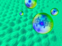 Photo credit: PASIEKA / SCIENCE PHOTO LIBRARY; Description: Quantum dots found a new use for an old technology.