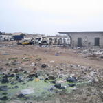 Photo Credit: Jori Lewis; Description: lead recycling operation