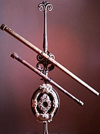 A pair of refracting telescopes owned by Galileo from the Nova web site, "Galileo's Battle for the Heavens"