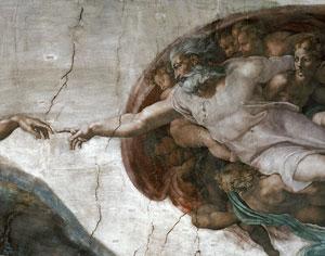 Michaelangelo's The Creation of the First Man